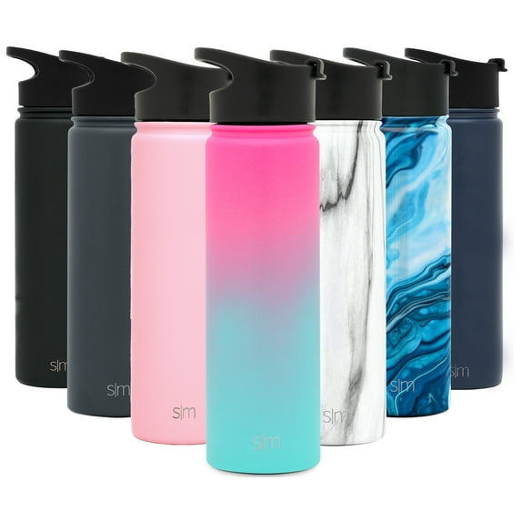 Simple Modern Summit 22 oz Ombre and Sorbet Double Walled Vacuum Insulated Stainless Steel Water Bottle with Wide Mouth Lid