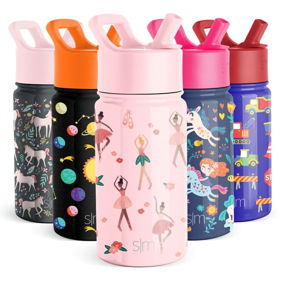 Simple Modern Summit Water Bottle Straw Lid Vacuum Insulated Stainless Steel Bottle | 14 fl oz