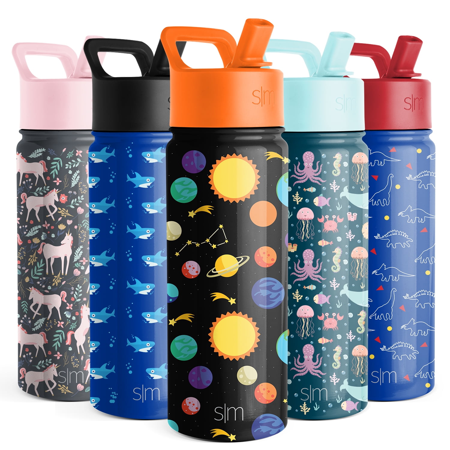 Simple Modern 18oz Summit Water Bottles with Straw Lid - Vacuum