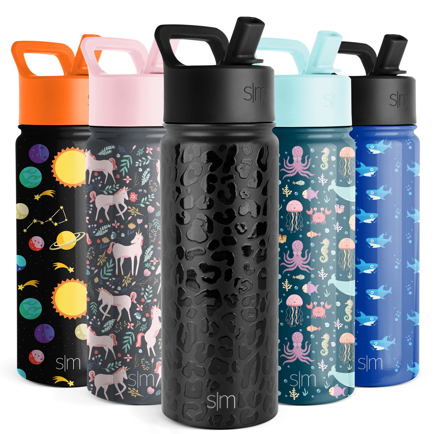 Simple Modern Kids Water Bottle with Straw Lid Vacuum Insulated Stainless  Ste
