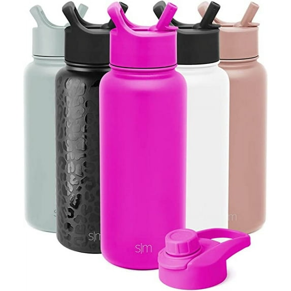 Simple Modern Summit Water Bottle Straw and Chug Lid Vacuum Insulated Stainless Steel Bottle | 32 fl oz