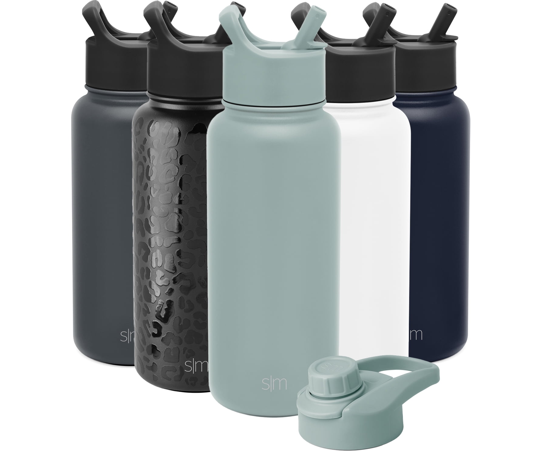 Sea Glass Sage 32oz Stainless Steel Insulated Water Bottle with Straw and Chug Lid