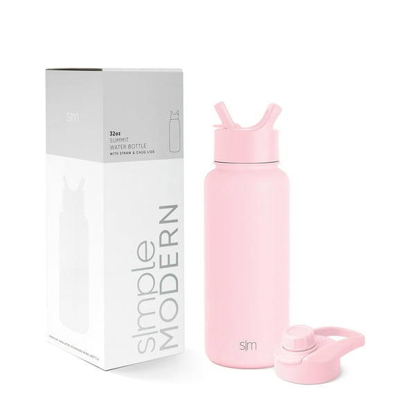 Simple Modern Summit Water Bottle Straw and Chug Lid Vacuum Insulated Stainless Steel Bottle | 32 fl oz