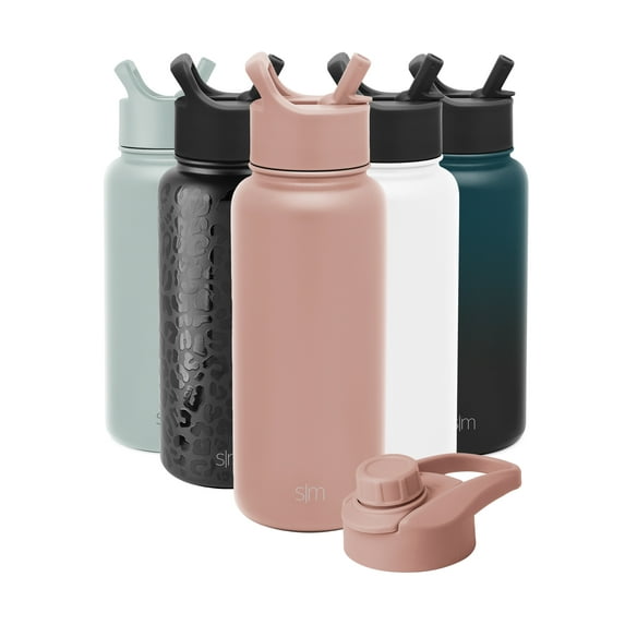 Simple Modern Summit Water Bottle Straw and Chug Lid Vacuum Insulated Stainless Steel Bottle | 32 fl oz