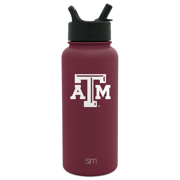 Simple Modern Texas A&M 32 oz Plastic Summit Water Bottle w/ Straw Lid