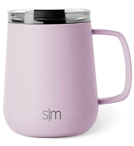 Lavender 12oz Insulated Stainless Steel Travel Tumbler with Handle