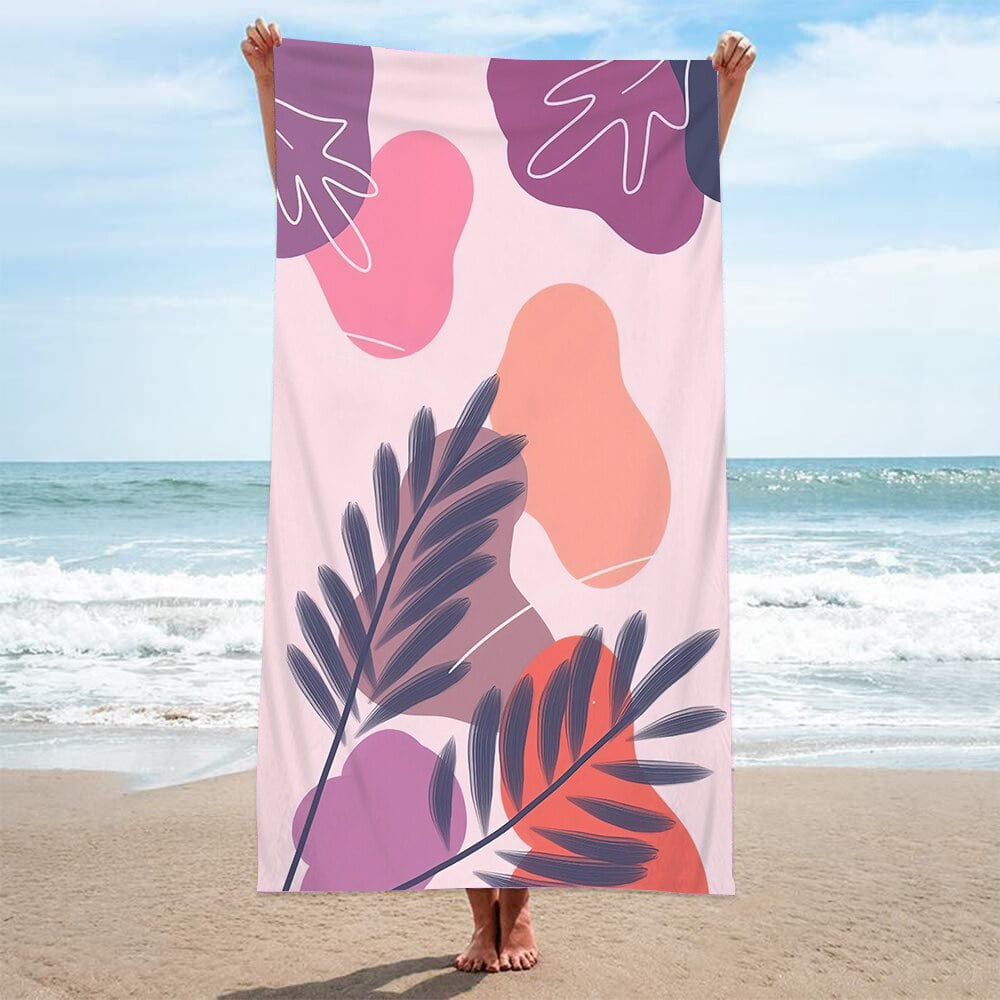 Simple Morandi Abstract Art Beach Towel Sand Free Quick Dry Beach Chair ...