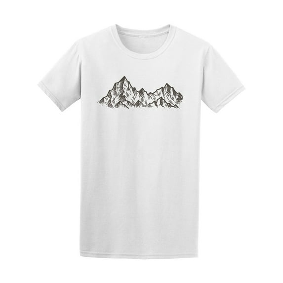 Simple Mountain Landscape Art T-Shirt Men -Image by Shutterstock, Male 3X-Large