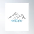 thumbnail image 1 of Simple Mountain Poster Wall Art, Modern Wall Decor, 8x12 UNFRAMED, 1 of 3