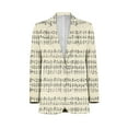 thumbnail image 1 of Simple Musical Notation Men Blazers Slim Clothing Summer Jacket Man Oversize Daily Suits Tops, 1 of 5