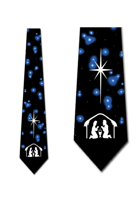 Simple Nativity Necktie Mens Tie by Three Rooker