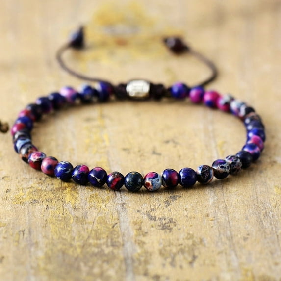 Simple Natural Stone Beaded Bracelet