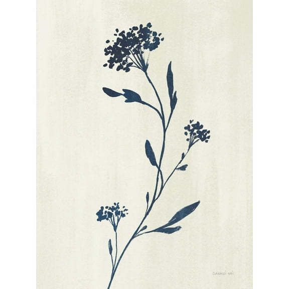 Art.com Simple Nature IV Indigo Cream Art Print by Danhui Nai, 12" x 16"
