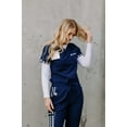 thumbnail image 1 of Women's scrub top, Western, Workwear, Uniform, Scrub Sets, Spurrin' Scrubs-Simple Navy Aztec Top, 1 of 4