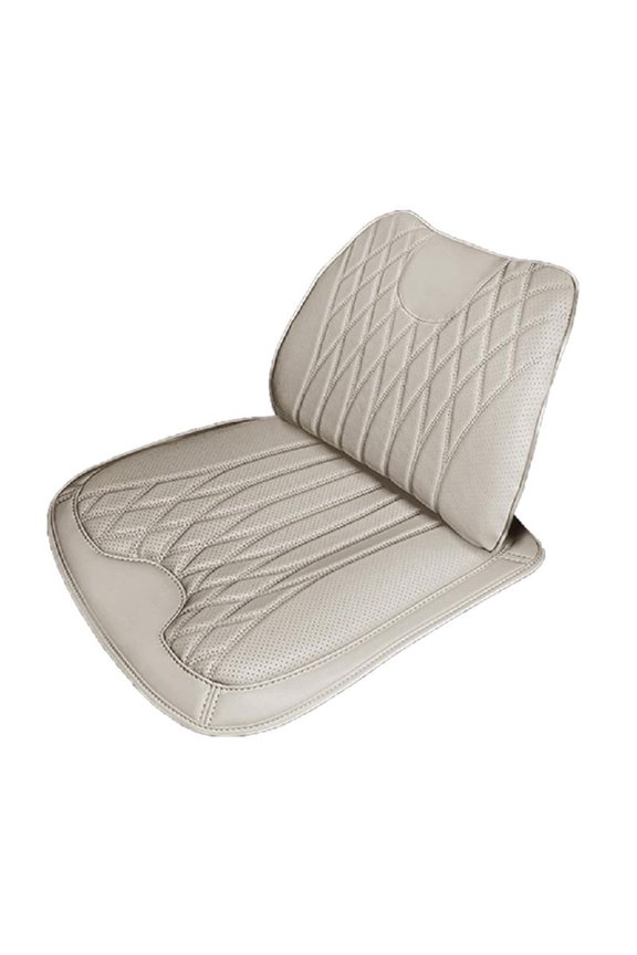 Simple Neat Lumbar Assist Pillow With Smooth Nappa Leather Face For Quick Maintenance And Durability