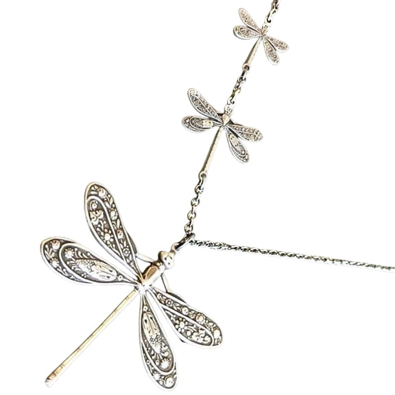 Simple Necklace Fashionable Dragonflies Pendant Necklace Dragonflies Neck Jewelry