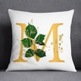 thumbnail image 1 of Simple Nordic Yellow Cartoon Flower Plant Letter Pillowcase Home Decoration Car Sofa Cushion Cover, 1 of 5