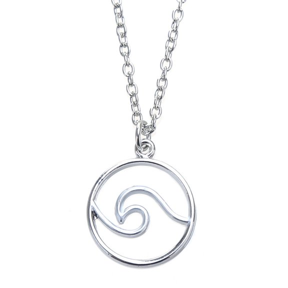 Simple Ocean Wave Necklace Surfing Sea Surfer Circle Beach Jewelry - style:style 3;