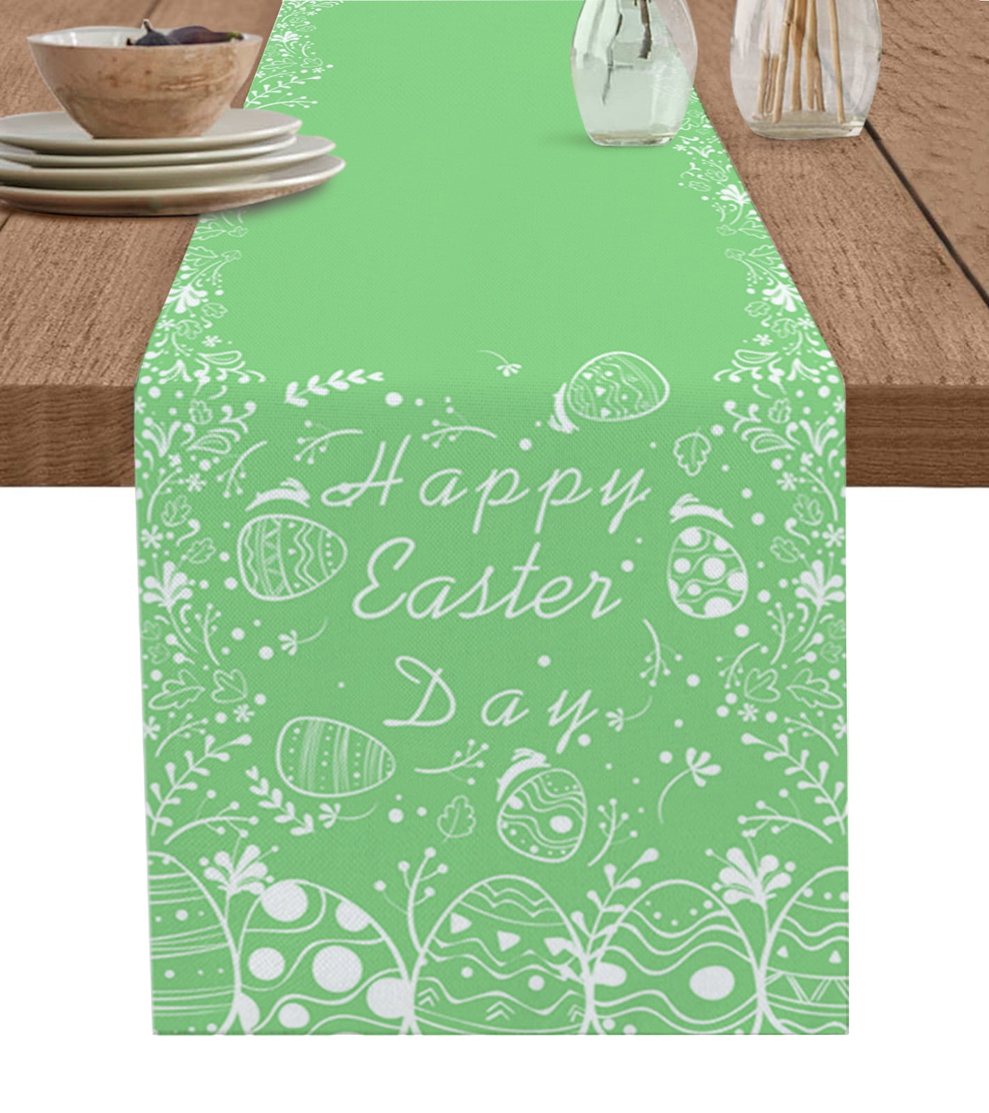 Simple Of Easter Rabbit Table Runner for Dining Table Wedding
