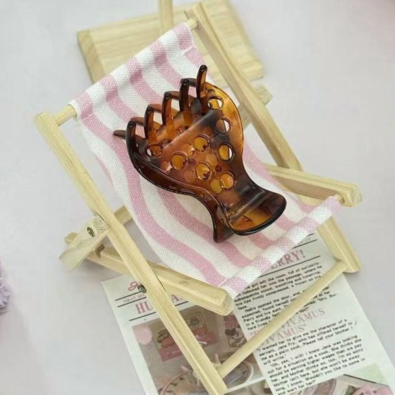 Simple Openwork Hair Claw Clip, Secure Hold for Updos & Half-Up Styles, Minimalist Hair Accessory for Everyday Wear