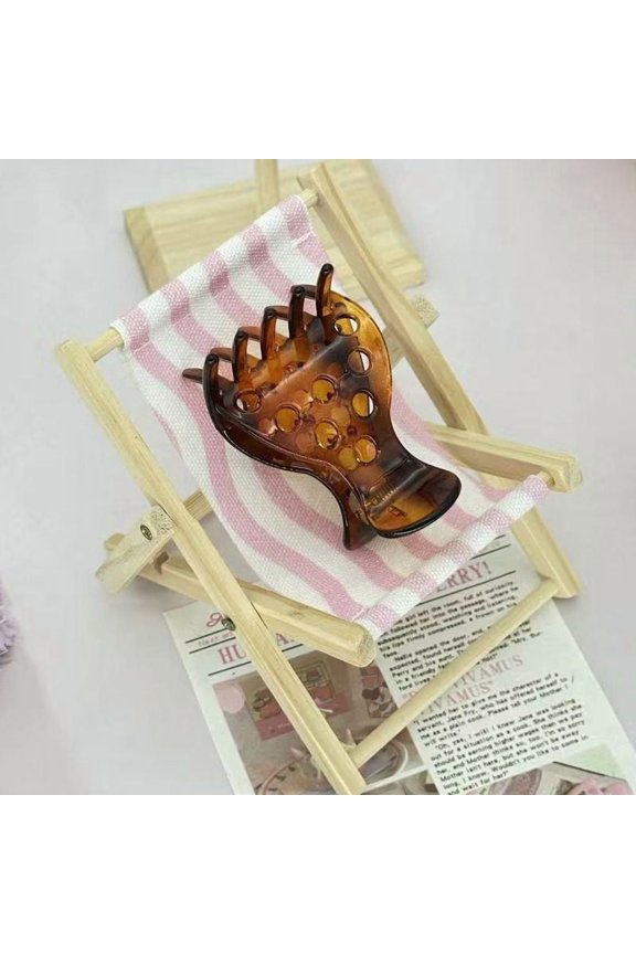 Simple Openwork Hair Claw Clip, Secure Hold for Updos & Half-Up Styles, Minimalist Hair Accessory for Everyday Wear