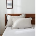thumbnail image 1 of Simple&Opulence 100% Belgian Linen Pillow Shams -Set of 2, King Size - Basic Style Breathable Pure Linen Suitable for Home - Soft Durable with Envelope Closure Pillowcases (20''x 36'', Grey), 1 of 1