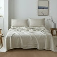 thumbnail image 1 of Simple&Opulence 100% Belgian Linen Sheet Set Handmade Hemstitch Linen Twin Size Bed Sheet-3 Piece (1 Flat Sheet+1 Fitted Sheet+1 Pillowcase)-Natural Flax Farmhouse Bedding, 1 of 6