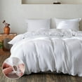 Simple&Opulence 100 Linen Duvet Cover Set,2 Pieces Belgian Flax