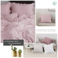 thumbnail image 1 of Simple&Opulence 100% Linen Stone Washed Euro Sham with Ruffle 26x26 Inch Pillow Cover Set of 2, Home Decoration Pillow, Soft and Breathable, Linen, 1 of 6