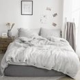 Simple&Opulence 100 Washed Linen Duvet Cover Twin Size 2 Piece