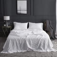 thumbnail image 1 of Simple&Opulence 100% Linen Sheet Set-Pure Linen Bedding Sheet-4 Pieces (1 Flat Sheet,1 Fitted Sheet,2 Pillowcase)-Embroidery Collection,Soft & Cozy,Cooling Bedding- King Size, White, 1 of 9