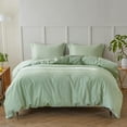 Simple&Opulence French Linen Duvet Cover Set 68" x 86" 2 Pieces (1