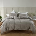 Simple&Opulence French Linen Duvet Cover Set 88" x 92" 3 Pieces (1