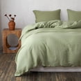 thumbnail image 1 of Simple&Opulence Linen Duvet Cover Set-Pure Linen 3 Pieces Bedding Set, 1 Duvet Cover 78 × 86 Inches and 2 Pillowcases-Coconut Button Collection Soft & Cozy ,Cooling Bedding-Sage Green, Full, 1 of 7