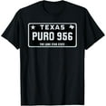 thumbnail image 1 of Simple “PURO 956” Texas License Plate Graphic T-ShirtMen and women, Black T-shirt, size: Extra large, 1 of 4