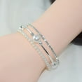 thumbnail image 1 of Simple Pearl Rhinestone Bracelet For Women, 1 of 2
