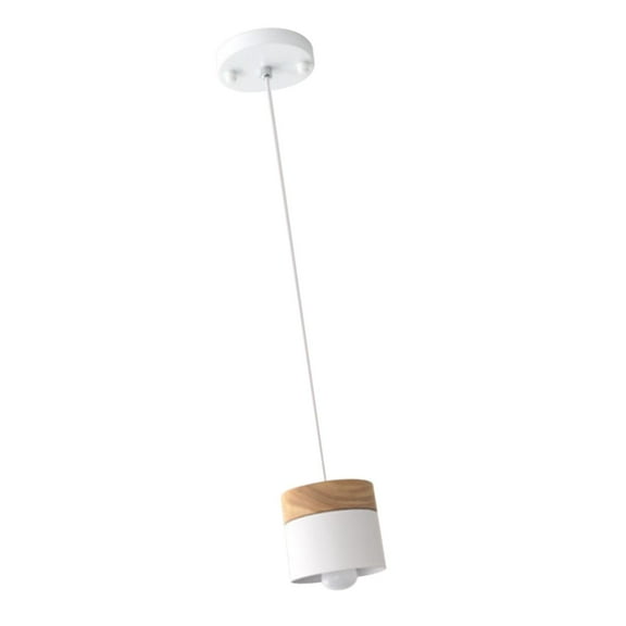 Simple Pendant Light Ceiling Hanging Lamp E27 for Kitchen Island Indoor Loft White