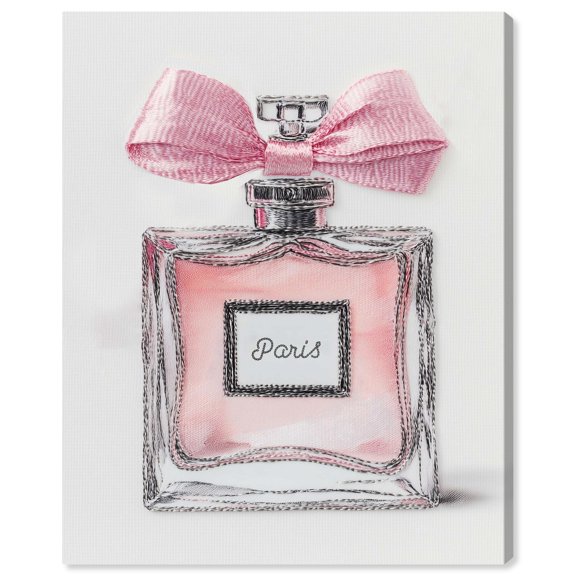 Simple Perfume Bow Canvas Fashion Prints by Art Remedy, Gallery Wrapped, 24 x 30