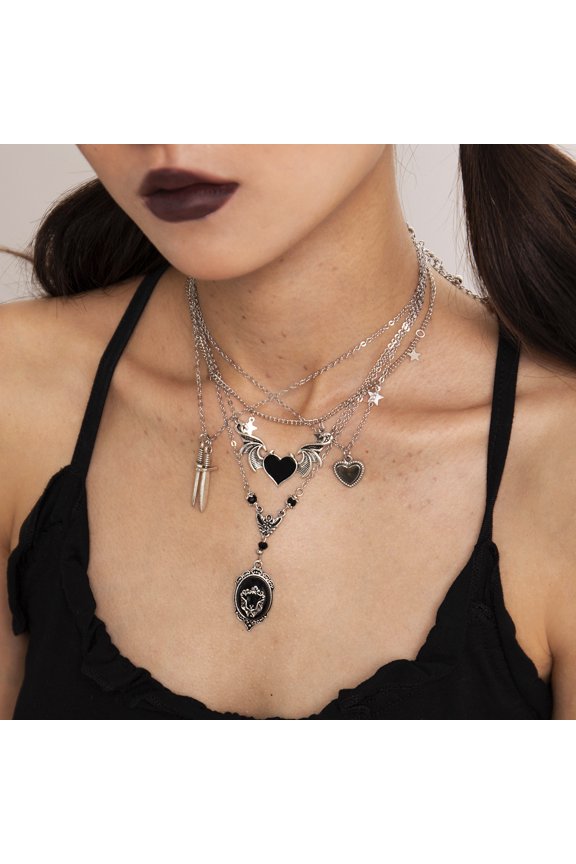 Simple Personality Exaggerated Style Snake Bone Necklace