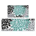 thumbnail image 1 of Simple Petal Shaped Geometric Floral Pattern Kitchen Rugs Sets Of 2,Anti Fatigue Kitchen Mat Rugs Non Slip Washable,Decorative Kitchen Floor Mats for Kitchen,Sink,Laundry,17"x30"+17"x47", 1 of 7