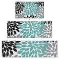 thumbnail image 1 of Simple Petal Shaped Geometric Floral Pattern Kitchen Rugs Sets Of 3,Kitchen Runner Rugs Non Skid Washable,Decorative Kitchen Floor Mats for Kitchen,Sink,Laundry,17"x30"+ 17"x47" + 17"x59", 1 of 6