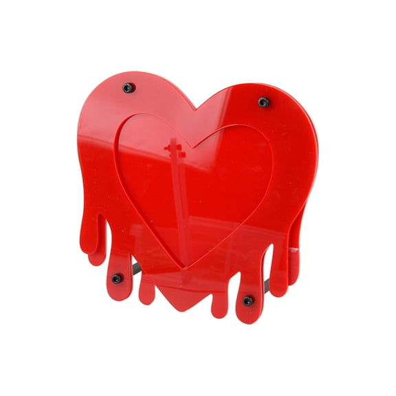 Simple Photo Frame for Desktop Hollow-design Heart Shaped Photo Frame Decorations Anniversary Gift for Women