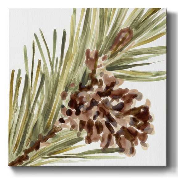 Simple Pine Cone I- Gallery Wrapped Canvas