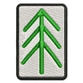 thumbnail image 1 of Simple Pine Tree Applique Multi-Color Embroidered Hook & Loop Patch - 3 Inch Medium, 1 of 5
