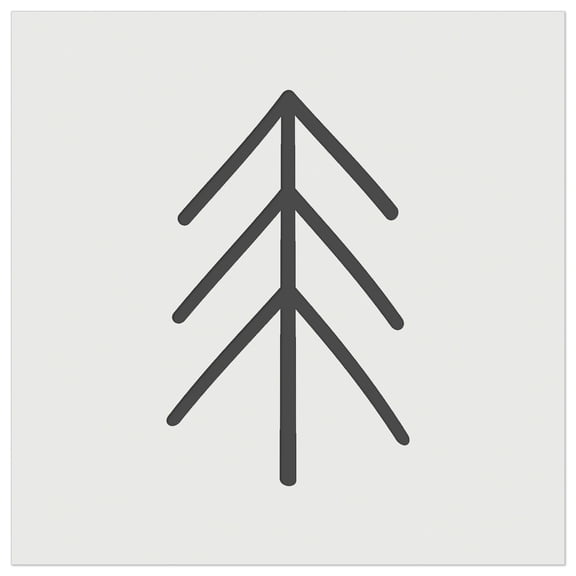 Simple Pine Tree DIY Cookie Wall Craft Stencil - 4.5 Inch