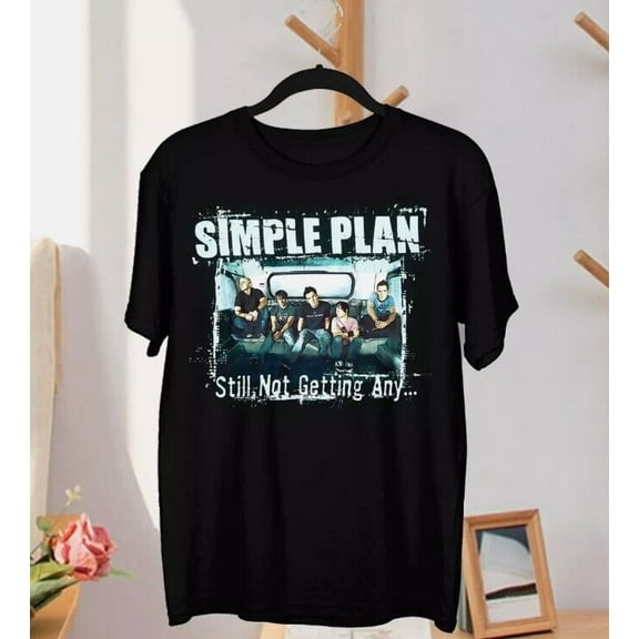 Simple Plan Band T Shirt Black Size S M L 234XL Cotton EE081