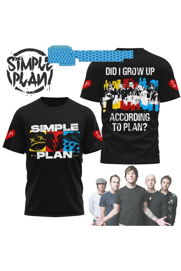 Simple Plan Did I Grow Up According To Plan Hoodie T-Shirt