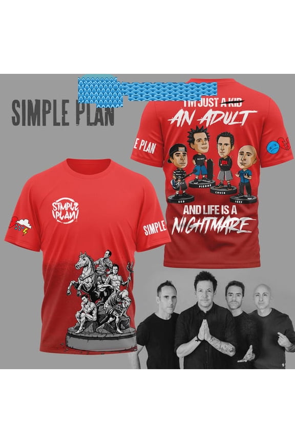 Simple Plan Im Just A Kid And Life Is A Nightmare Hoodie T-Shirt