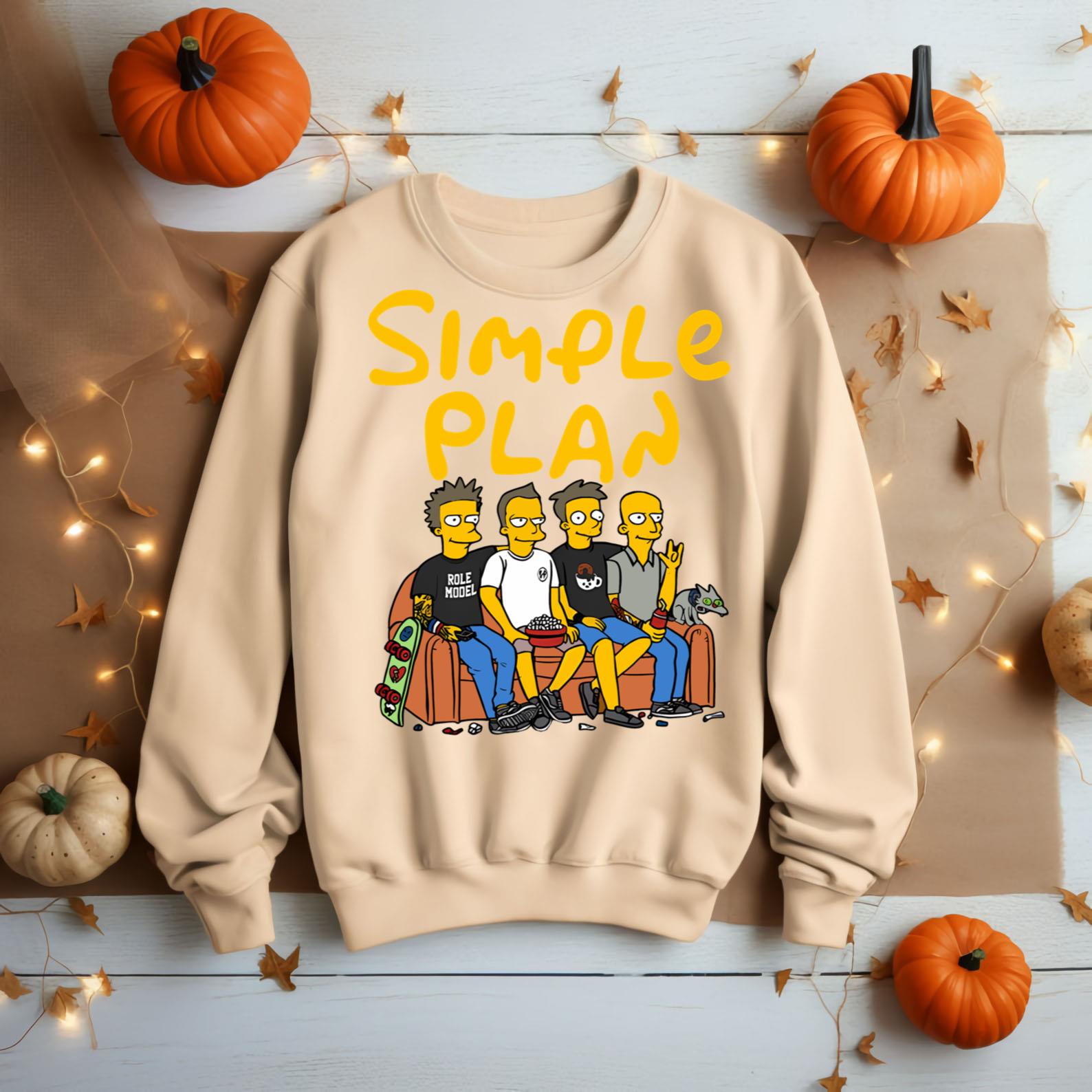 Simple Plan Simpsons North American Tour 2024 Shir