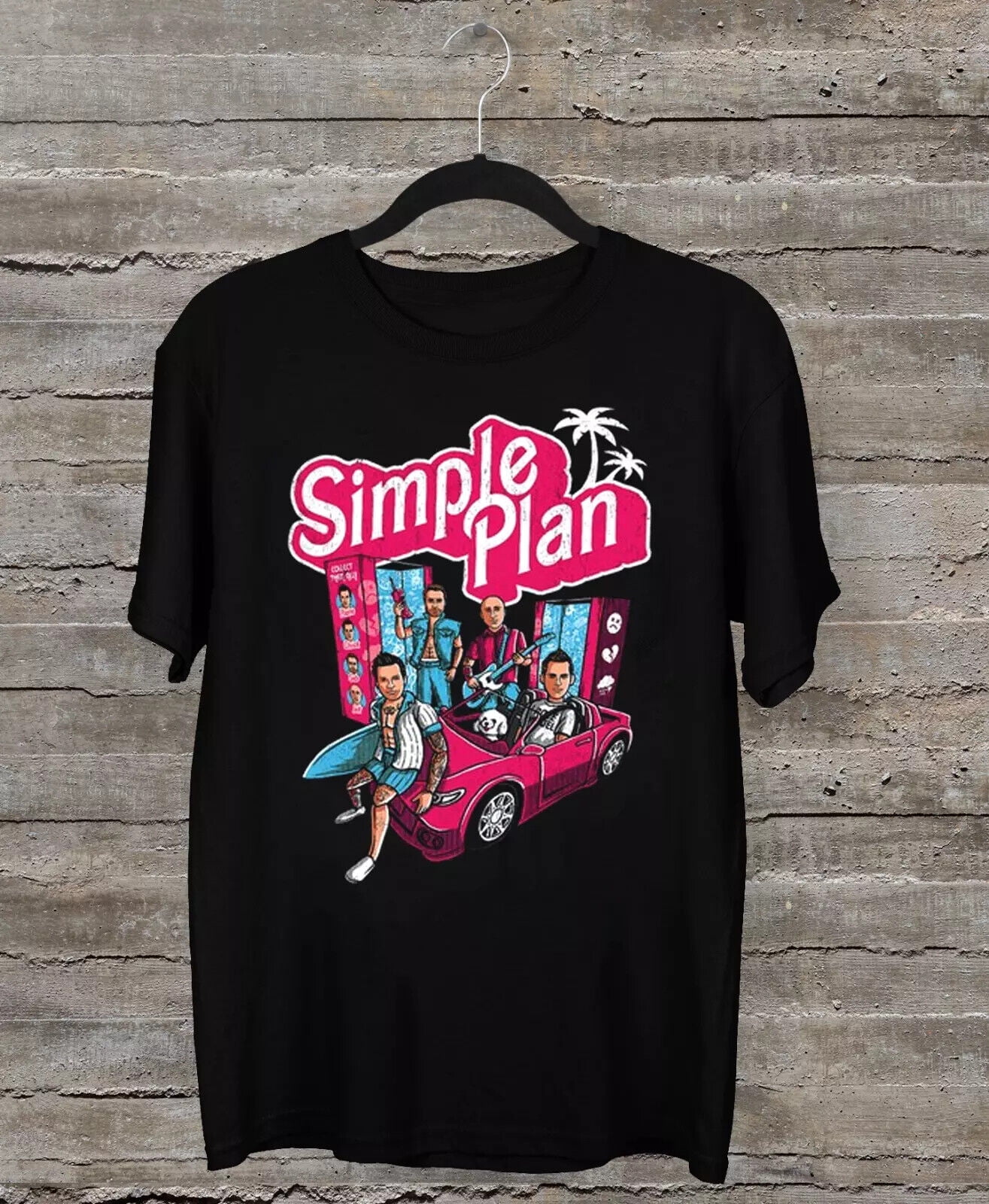 Simple Plan Tour 2023 Short Sleeve Black Cotton All Size Shirt Simple plan tour 2023 short sleeve black cotton all size shirt
